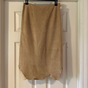 Handmade 100% leather vintage skirt size 2